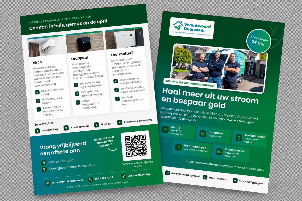 Flyerontwerp voor Verantwoord Duurzaam